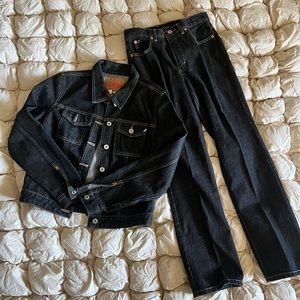 Vintage 90s Guess denim set Jacket and pants